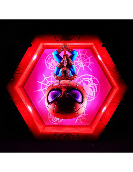 Figura Bobble-Head Iluminada Spiderman WOW! PODS Marvel