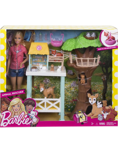 Muñeca Barbie Veterinaria y Centro de Rescate de Animales