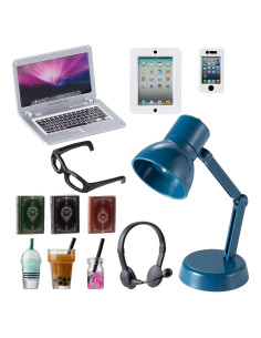 12 Accesorios Miniatura para Casa de Muñecas Diinokiy