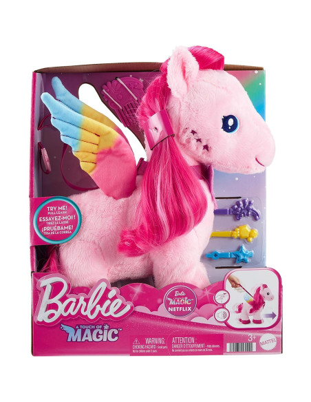 Peluche Pegasus Caminante Barbie 27,94 cm con Sonido