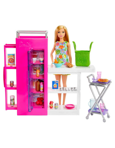 Juego de Despensa Barbie con 30+ Accesorios y Muebles