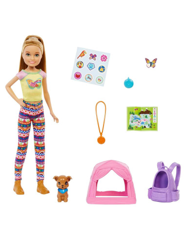Muñeca Stacie Barbie It Takes Two Set Camping Accesorios