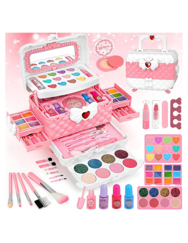 Kit de Maquillaje Lavable para Niñas Teensymic 54 Piezas
