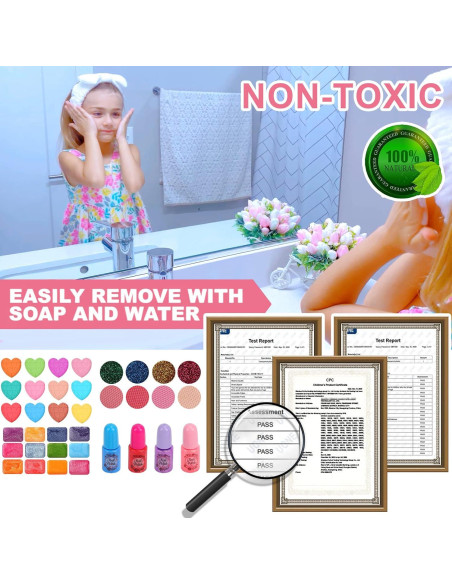 Kit de Maquillaje Lavable para Niñas Teensymic 54 Piezas