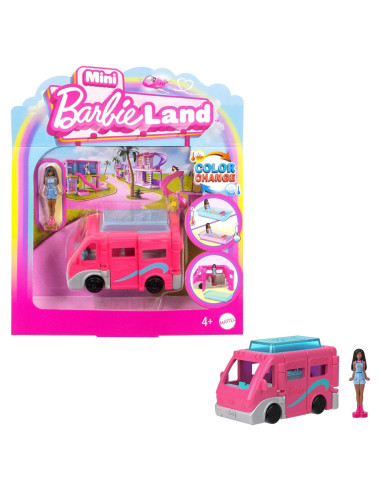 Muñeca Barbie Mini BarbieLand con DreamCamper 3,81 cm