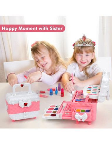 Kit de Maquillaje Lavable para Niñas Teensymic 54 Piezas