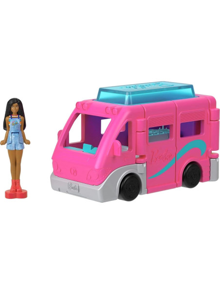 Muñeca Barbie Mini BarbieLand con DreamCamper 3,81 cm