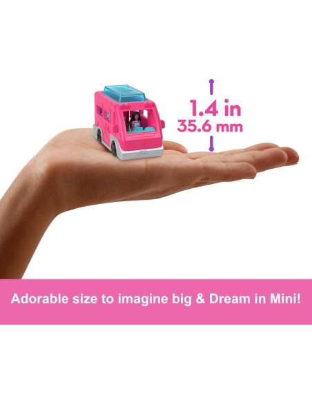 Muñeca Barbie Mini BarbieLand con DreamCamper 3,81 cm