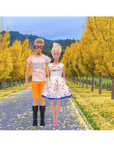 27 Piezas Ropa y Accesorios para Muñecas 11.5" y 12"