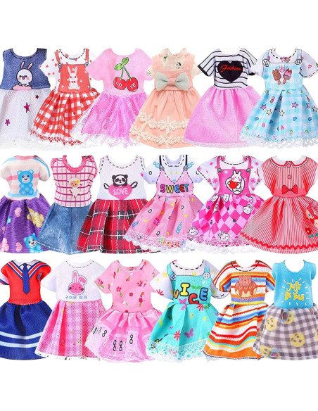 Set de Ropa y Accesorios para Muñecas ZITA ELEMENT 16 Pcs