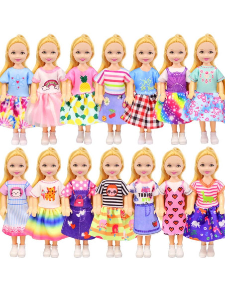 Set de Ropa y Accesorios para Muñecas ZITA ELEMENT 16 Pcs