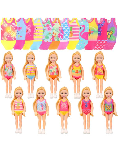 Set de Ropa y Accesorios para Muñecas ZITA ELEMENT 16 Pcs