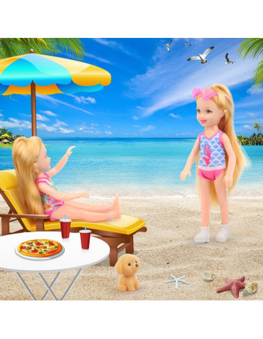 Set de Ropa y Accesorios para Muñecas ZITA ELEMENT 16 Pcs