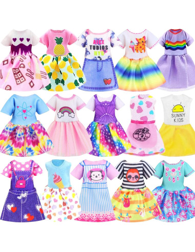 Set de Ropa y Accesorios para Muñecas ZITA ELEMENT 16 Pcs