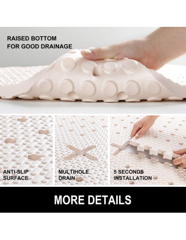 Alfombrilla Antifatiga BOWERBIRD Cuadrada 68.58x68.58cm Crema