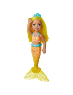 Muñeca Sirena Chelsea Barbie Dreamtopia 16.5 cm Amarilla