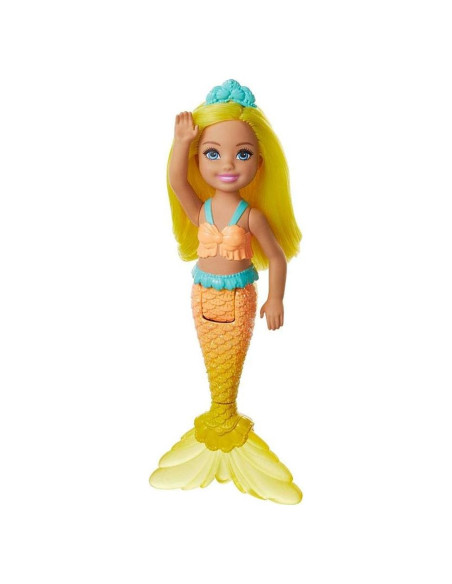 Muñeca Sirena Chelsea Barbie Dreamtopia 16.5 cm Amarilla