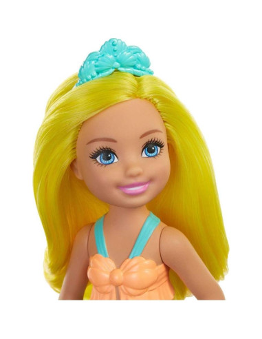 Muñeca Sirena Chelsea Barbie Dreamtopia 16.5 cm Amarilla