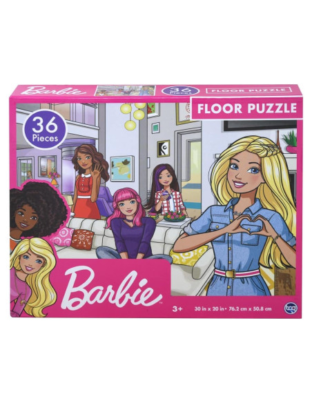 Rompecabezas de Piso Barbie TCG Toys 36 Piezas Coloridas