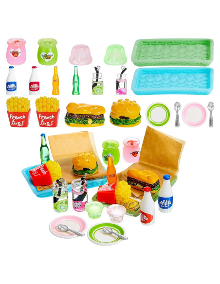 Set de Juguetes de Comida Miniatura 20 Piezas Chalyna