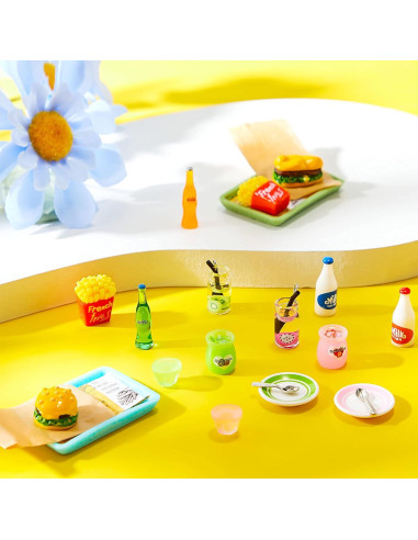 Set de Juguetes de Comida Miniatura 20 Piezas Chalyna