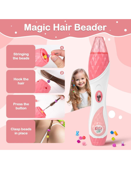 Máquina Automática de Trenzado de Cabello Kidzkube - Set Completo con Accesorios