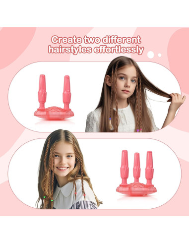 Máquina Automática de Trenzado de Cabello Kidzkube - Set Completo con Accesorios