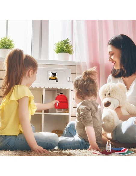 SOTOGO 31 Piezas Accesorios para Muñecas Mini Mochilas