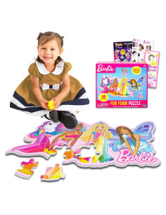 Rompecabezas de Suelo de Barbie 28 Piezas con Stickers