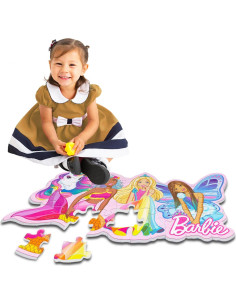 Rompecabezas de Suelo de Barbie 28 Piezas con Stickers 2