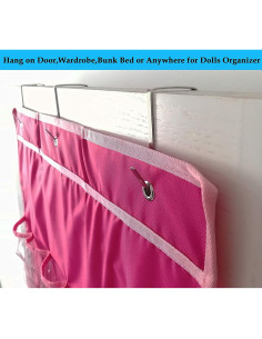 Organizador Colgante de Juguetes LINPOPUP Rosa 24 Bolsillos 2