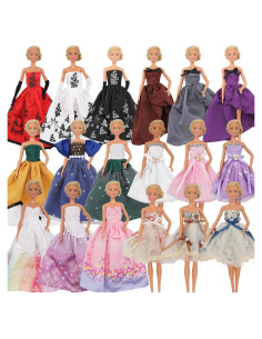 Conjunto Ropa Muñecas 30cm EuTengHao 6 Vestidos Aleatorios