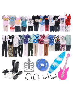 33 Piezas Ropa y Accesorios para Muñecas 30 cm Carreuty