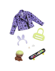 Paquete de Moda y Mascota Barbie Extra con Cachorro y Accesorios