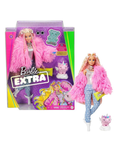 Muñeca Barbie Extra con Cabello Rizado y Accesorios - Mattel