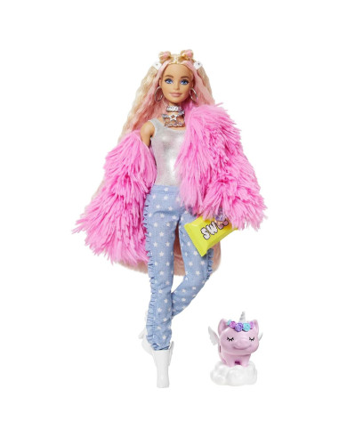 Muñeca Barbie Extra con Cabello Rizado y Accesorios - Mattel