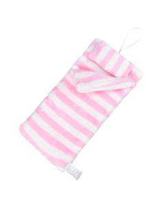 Saco de dormir de peluche E-TING para muñecas 29.21 cm Rayas rosas