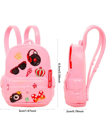 Kit de Accesorios para Muñecas Joyfun - 19 Piezas Escuela