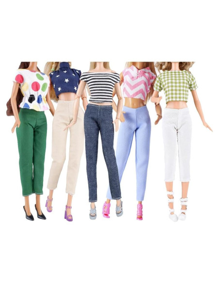 Conjunto Ropa de Muñeca E-TING 11.5" 5 Piezas Estilo B