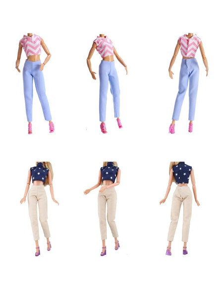 Conjunto Ropa de Muñeca E-TING 11.5" 5 Piezas Estilo B