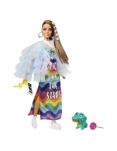Muñeca Barbie Extra con Accesorios y Mascota Cocodrilo