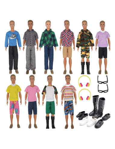 32 Piezas Ropa y Accesorios para Muñecas 30cm ZTWEDEN