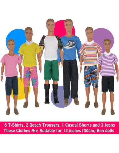 32 Piezas Ropa y Accesorios para Muñecas 30cm ZTWEDEN