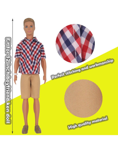 32 Piezas Ropa y Accesorios para Muñecas 30cm ZTWEDEN