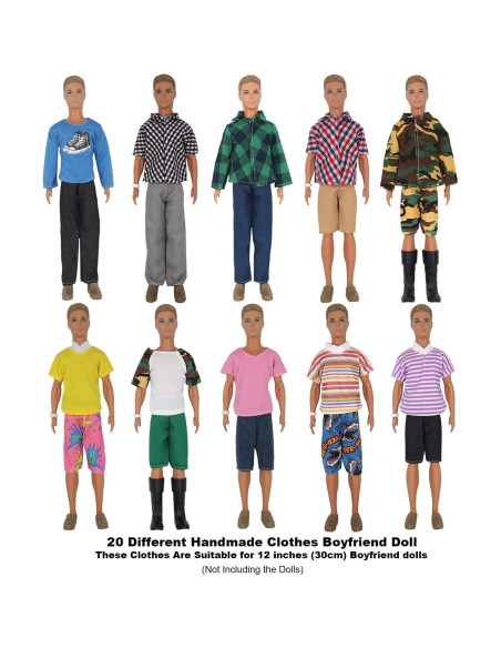 32 Piezas Ropa y Accesorios para Muñecas 30cm ZTWEDEN