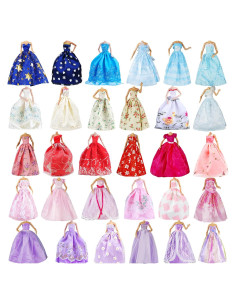 Set de 5 Vestidos de Boda para Muñecas E-TING 11.5"