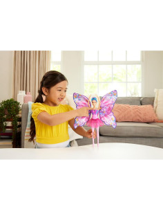 Muñeca Barbie Bailar y Revolotear 2-en-1 con Alas de Mariposa 2