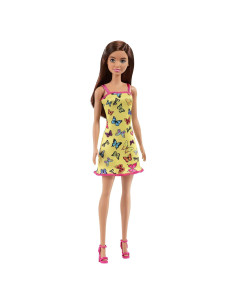Muñeca Barbie 29.21 cm con vestido de mariposas Mattel