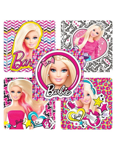 Stickers Hipoalergénicos Barbie Sonrisas - 100 Piezas