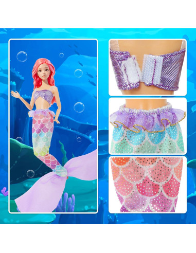 8 Conjuntos de Ropa de Princesa para Muñecas 29 cm MCZQXW